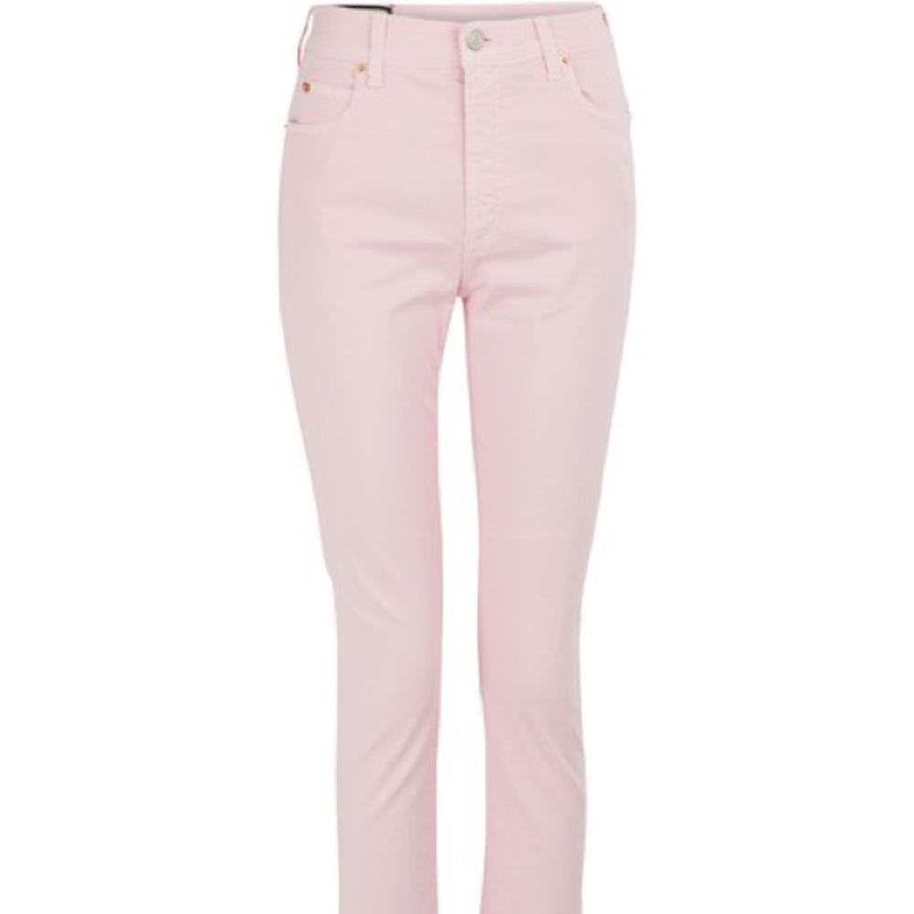 GUCCI High Waist Logo Patch Skinny Jeans In 5893 - Picture 9 of 10